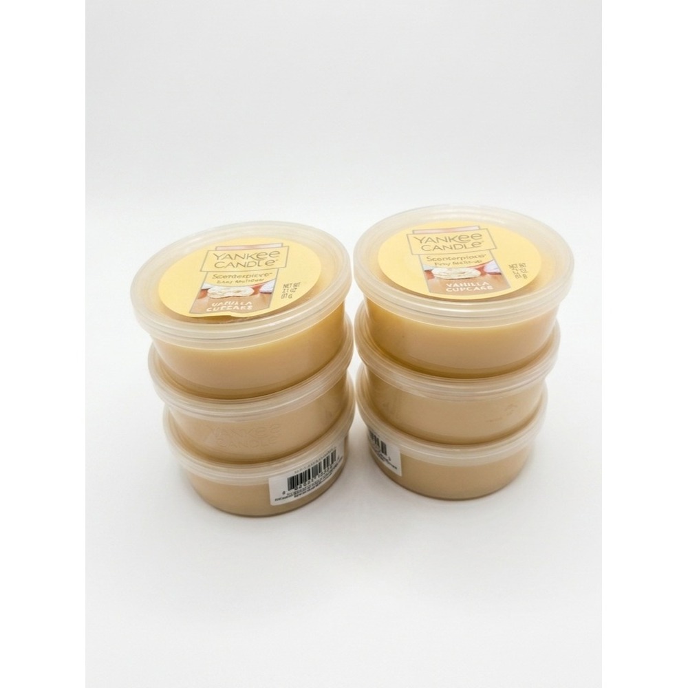 Yankee Candle Scenterpiece Vanilla Cupcake Easy MeltCup Wax Melts 2.2oz Lot of 6